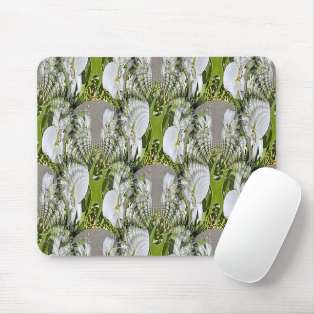 White Lilies...... Mouse Mat (With Mouse)