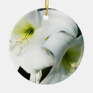 White Lilies Ornament