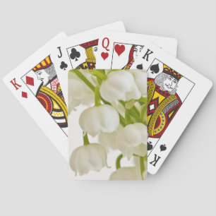 White Lilies Playing Cards