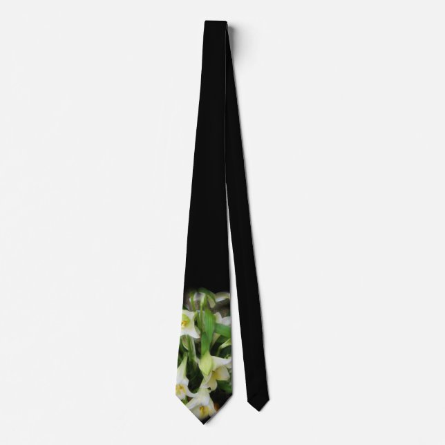 White Lilies - Tie (Front)