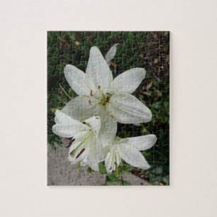 White Lilly Jigsaw Puzzle