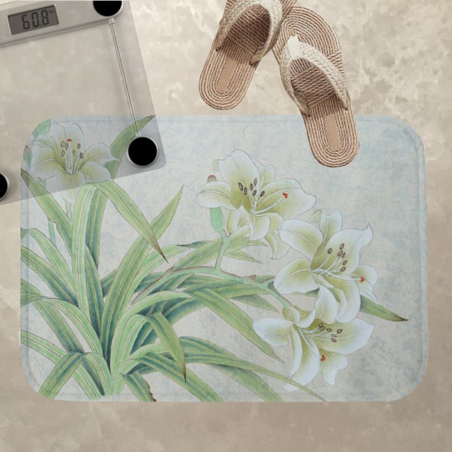 White Lily Bath Mat (Creator Uploaded)