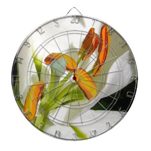 White Lily Dartboard