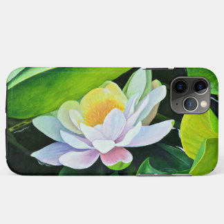 White Lily Floral iPhone 11 Pro Max Case