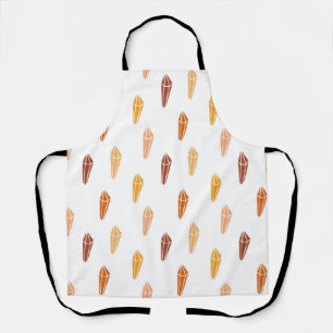 White Lily Flower Apron