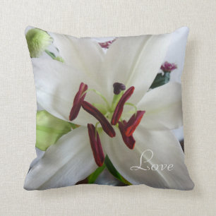 White Lily, flower. Cushion