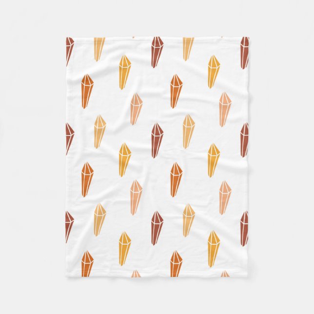 White Lily Flower Fleece Blanket (Front)