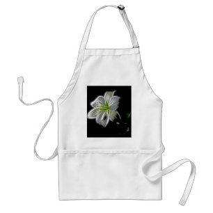 White lily flower nature beauty standard apron