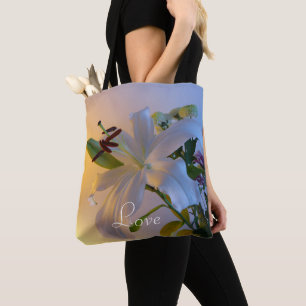 White Lily, flower. Tote Bag