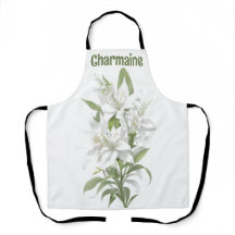 White Lily Flowers Personalised