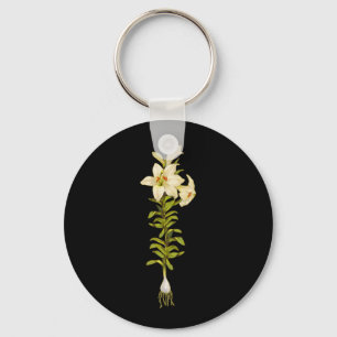 White Lily Key Ring