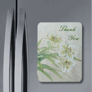 White Lily Magnet