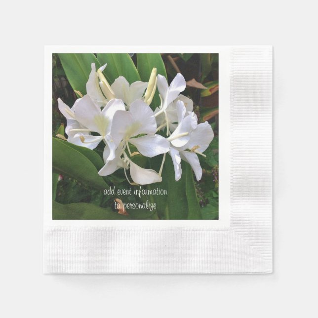 White Lily Napkins (Front)
