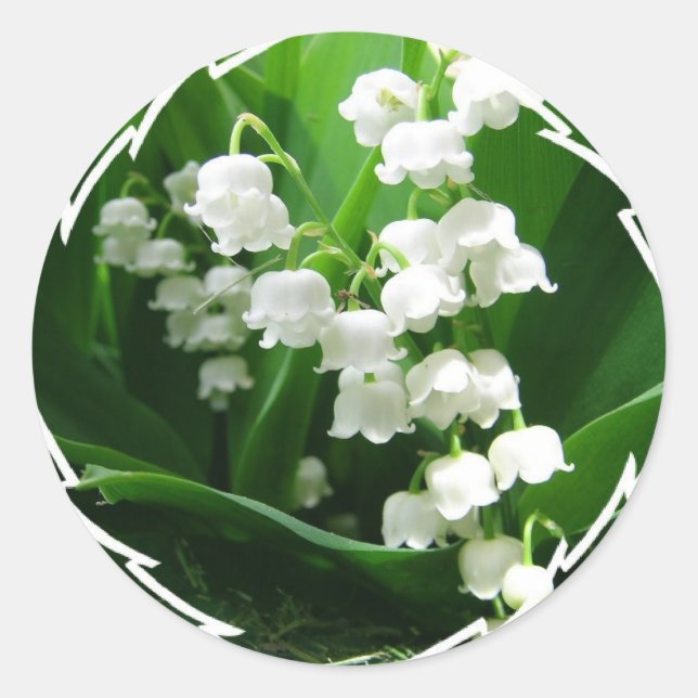 White Lily of the Valley Stickers (Front)