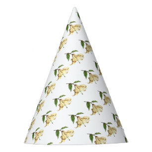 White Lily Party Hat