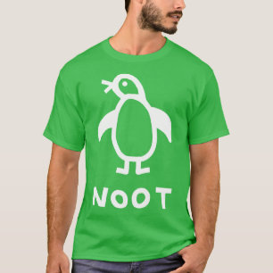 White Line SPortrait Penguin Minimal Graphic T-Shirt