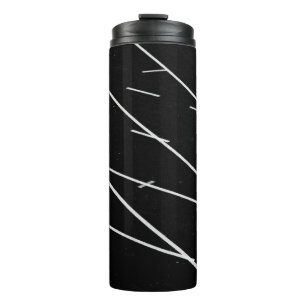 White lines on track field thermal tumbler