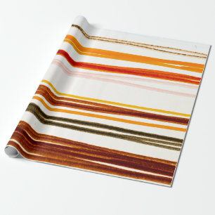 White Lines Pattern. Geometric Stripes Ink Drawing Wrapping Paper