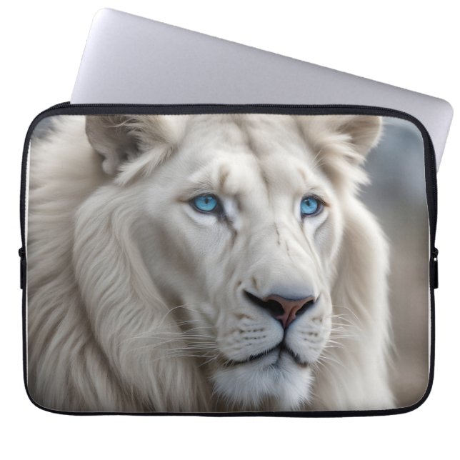 White Lion Laptop Sleeve (Front)