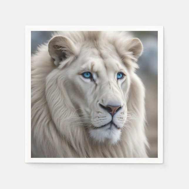 White Lion Napkin (Front)