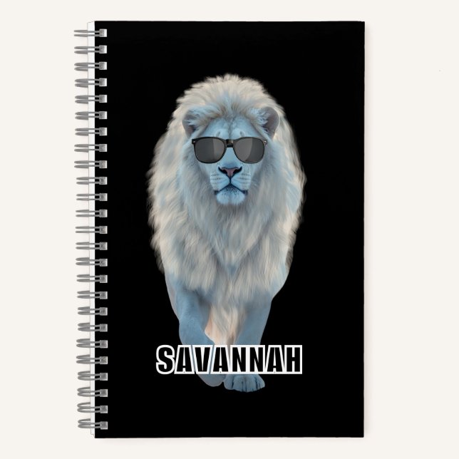 White lion notebook (Front)