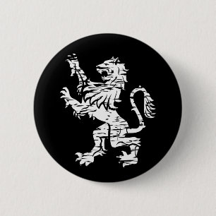 White Lion Rampant - Button