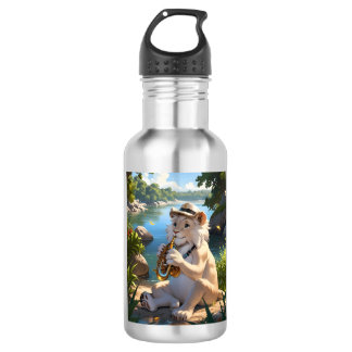 White Lion Saxophonist T-Shirt 532 Ml Water Bottle