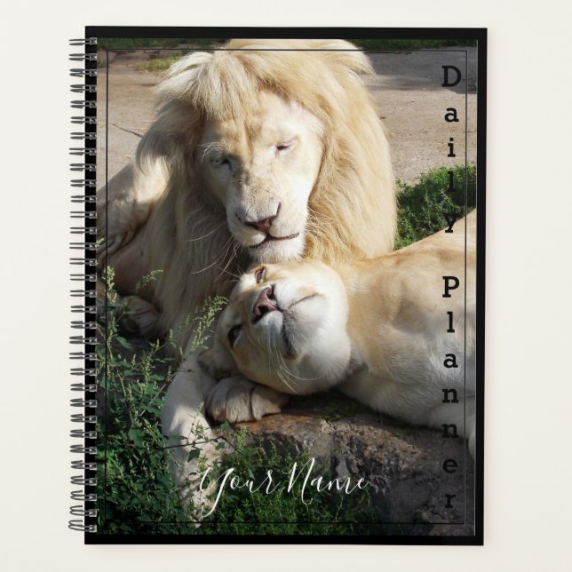 White Lions  - Daily Planner- HAMbWG Planner (Front)