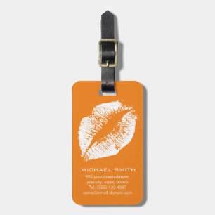 White Lips #11 Luggage Tag