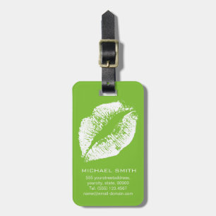 White Lips #12 Luggage Tag