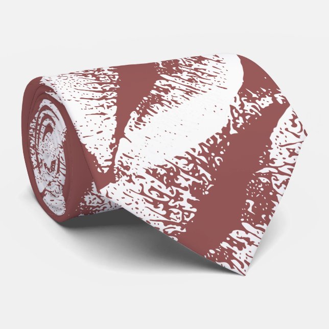 White Lips #9 Tie (Rolled)