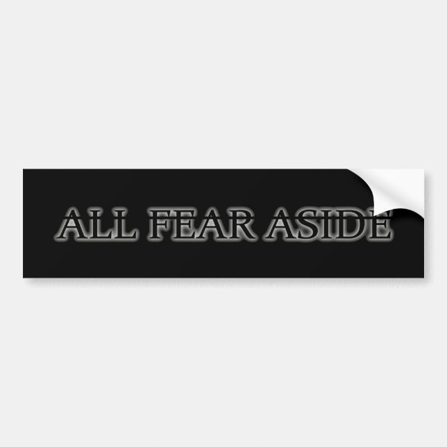 White Logo Bumper Sticker (Front)