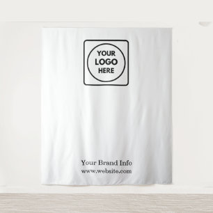 White Logo   Professional Photo Branding Tapestry