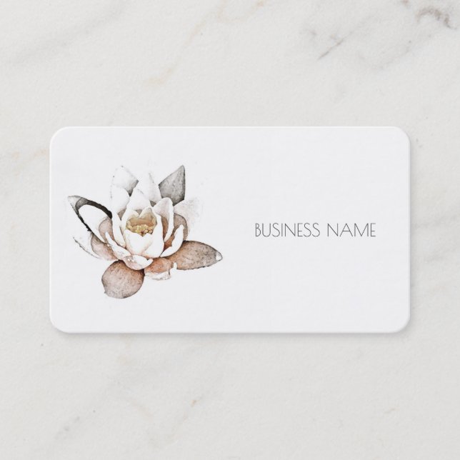 "WHITE LOTUS" BUSINESS CARD (Front)