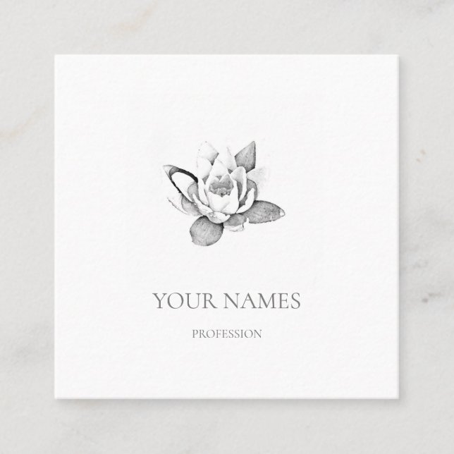 WHITE LOTUS  BUSINESS CARD (Front)