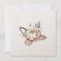 WHITE LOTUS CARD