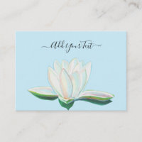 White Lotus Flower Luminous Customisable