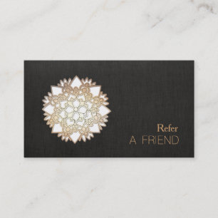 White Lotus Flower Salon & Spa Referral Card