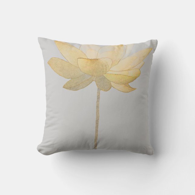 White Lotus Pillow (Front)
