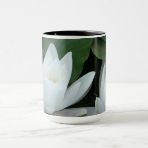 White Lotus Throw Pillow Mug