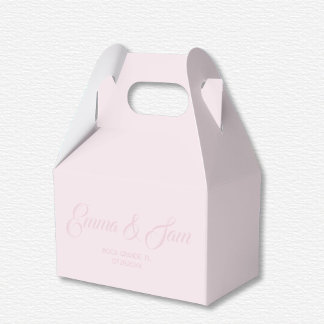 White Lotus Wedding  Favour Box