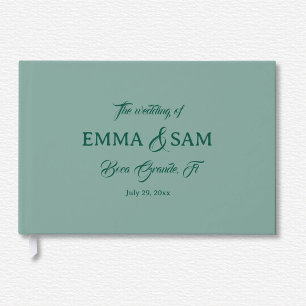 White Lotus Wedding  Guest Book