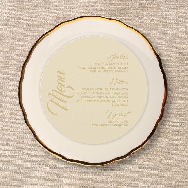White Lotus Wedding  Menu (Creator Uploaded)
