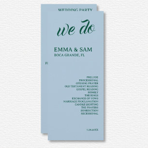White Lotus Wedding Program