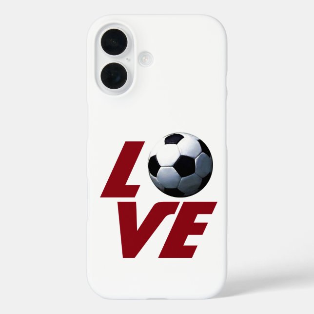 White Love Soccer - Latin European Football Case-Mate iPhone Case (Back)