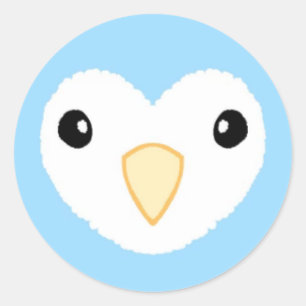 White Lovebird Sticker