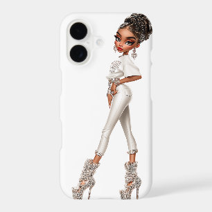 White Luxe Editorial Fashion Phone Case