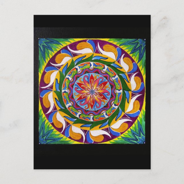 White Magic Mandala (Postcard) Postcard (Front)