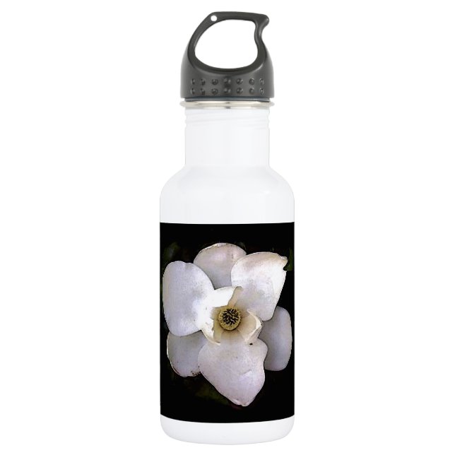 White Magnolia 532 Ml Water Bottle (Front)