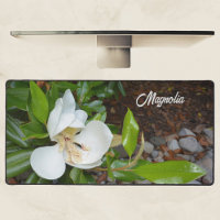 White Magnolia Blossom Photographic Floral
